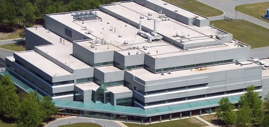 thermo fisher scientific facility from bird's eye view